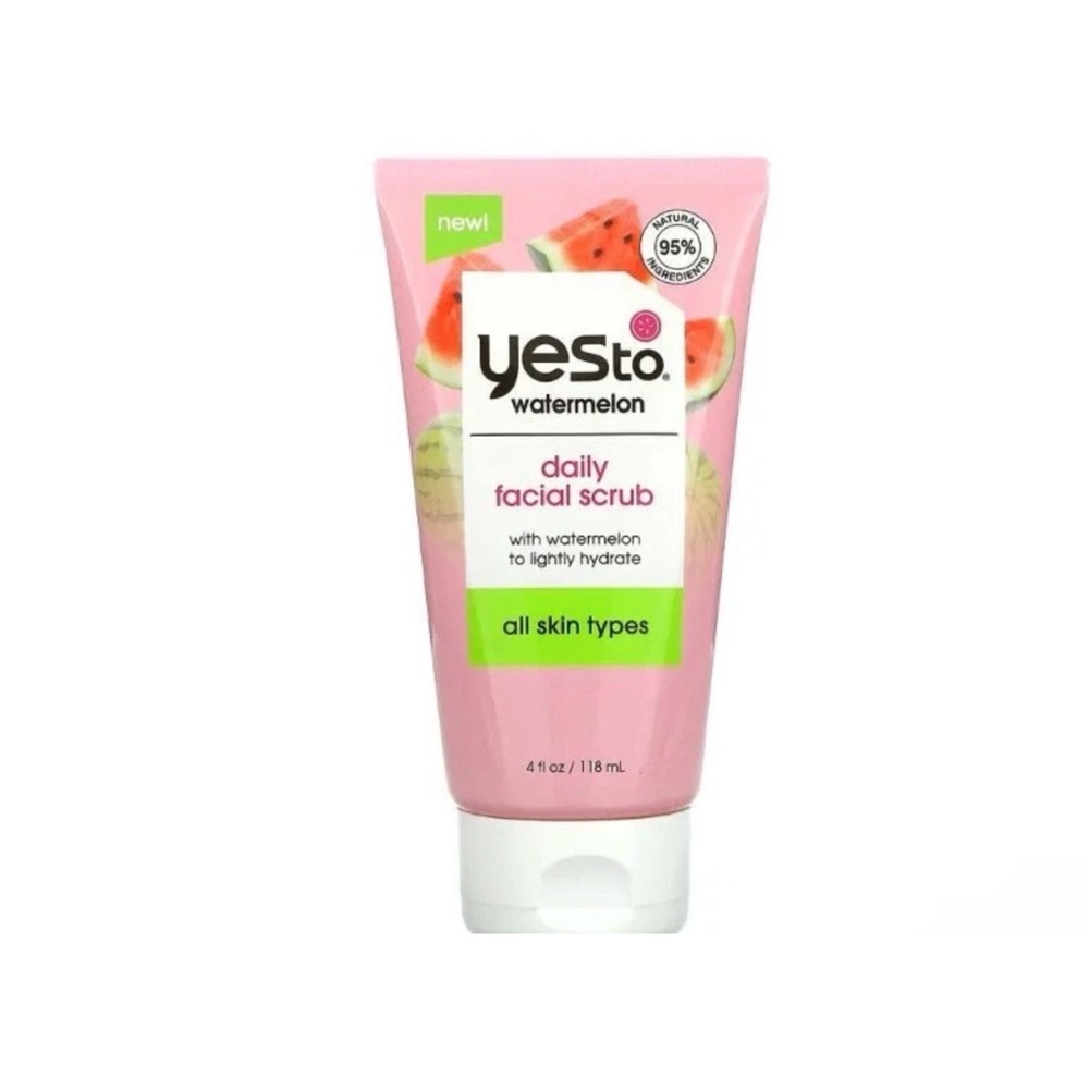 Yes To Watermelon Daily Facial Scrub Hydrating Face Exfoliator 4oz